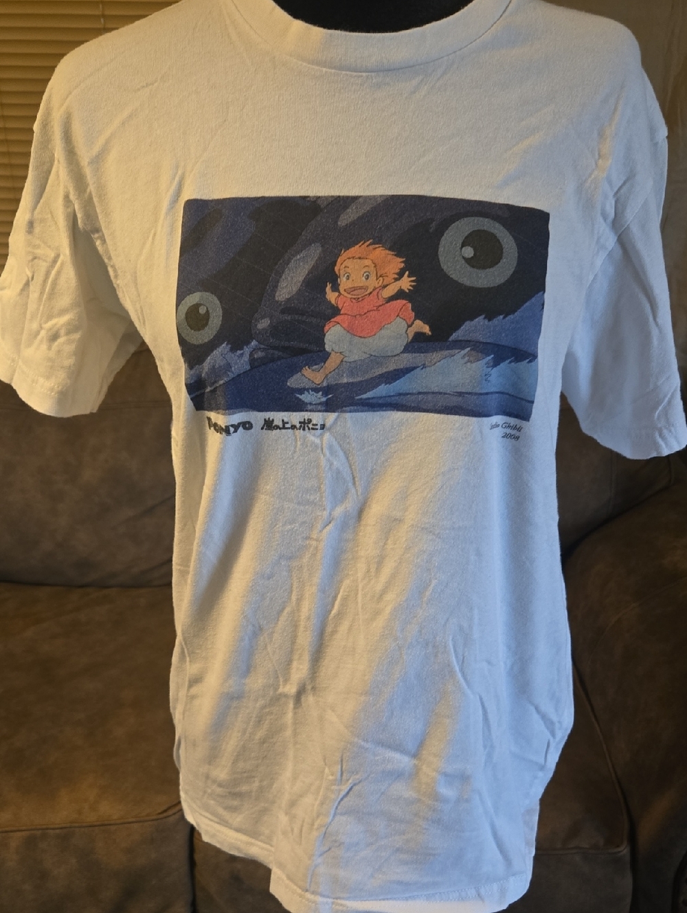 Ponyo White Graphic Tee Studio Ghibli 2008
